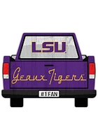 LSU Tigers Truck Back Cutout Sign - Purple