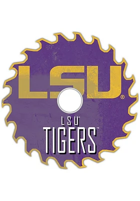 LSU Tigers Rust Circular Saw Sign - Purple