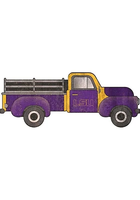 LSU Tigers 15 Inch Truck Sign - Purple