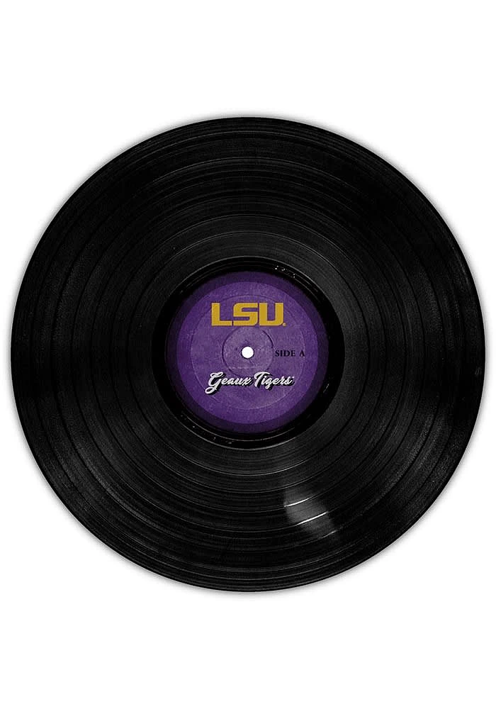 LSU Tigers 12 Inch Vinyl Circle Sign - Purple