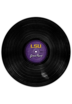 LSU Tigers 12 Inch Vinyl Circle Sign - Purple