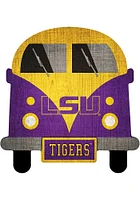 LSU Tigers Team Bus Sign - Purple