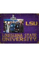 LSU Tigers Team Clip Picture Frame - Purple