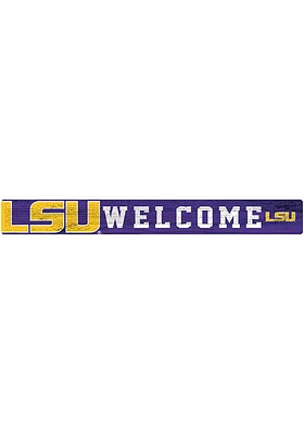 LSU Tigers Welcome Strip Sign - Purple