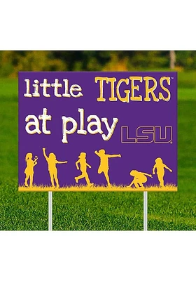LSU Tigers Little Fans at Play Yard Sign - Purple