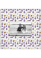 LSU Tigers Floral Pattern Picture Frame - Purple
