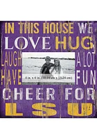 LSU Tigers In This House 10x10 Picture Frame - Purple