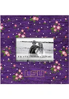 LSU Tigers Floral Picture Frame - Purple
