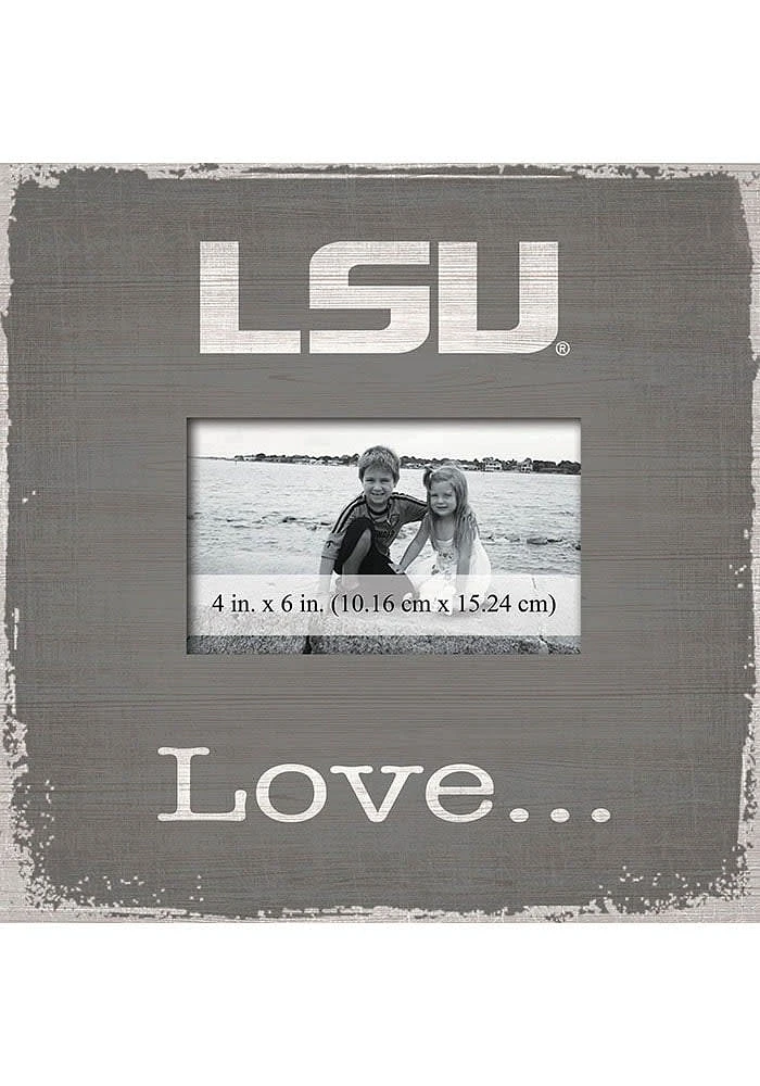 LSU Tigers Love Picture Picture Frame - Purple