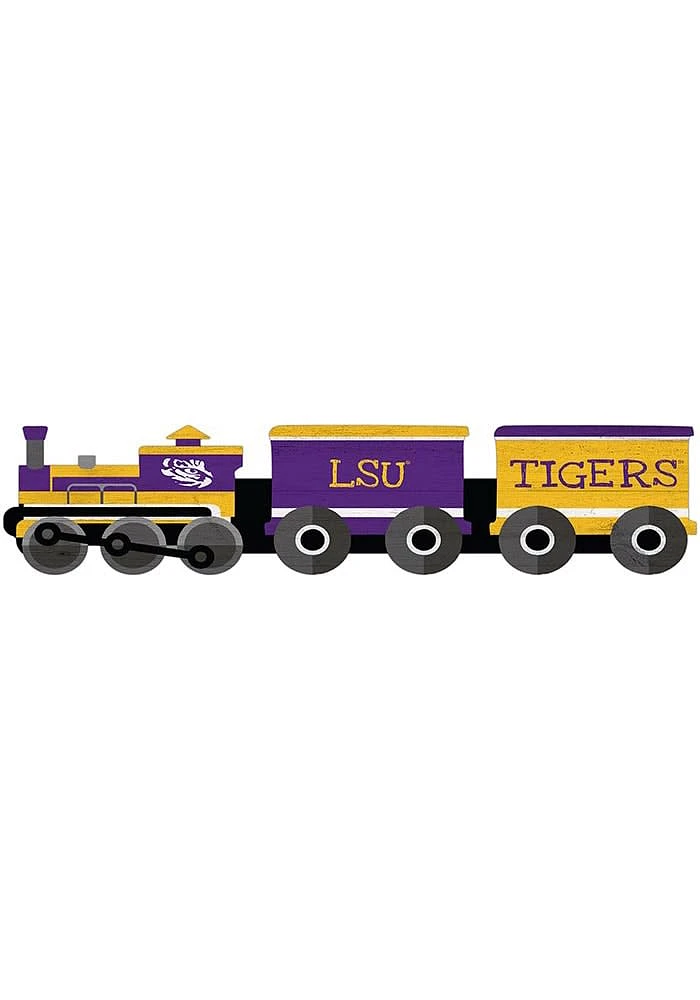 LSU Tigers Train Cutout Sign - Purple