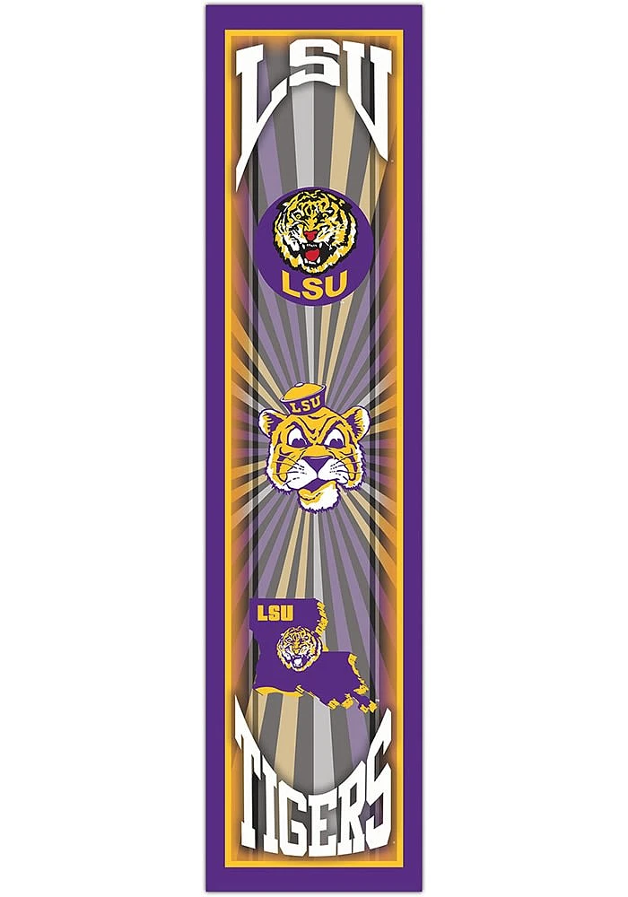 LSU Tigers Throwback Sign - Purple