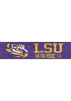 LSU Tigers 6x24 Sign - Purple
