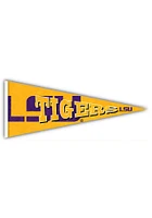 LSU Tigers Wood Pennant Sign - Purple