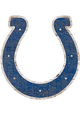Indianapolis Colts 8 In Dye Cut Logo Sign - Blue