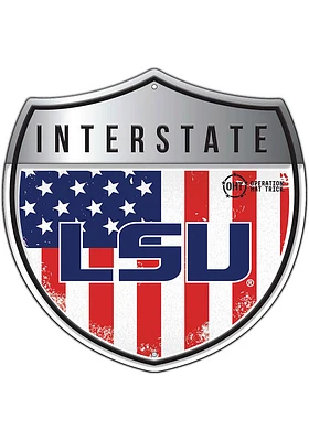 LSU Tigers 24in Americana Interstate Sign - Purple