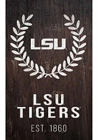 LSU Tigers Laurel Wreath Sign - Purple