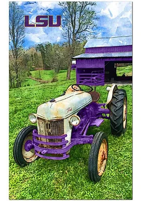 LSU Tigers Farmscape Sign - Purple