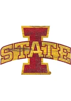 Iowa State Cyclones 8 In Dye Cut Logo Sign - Red