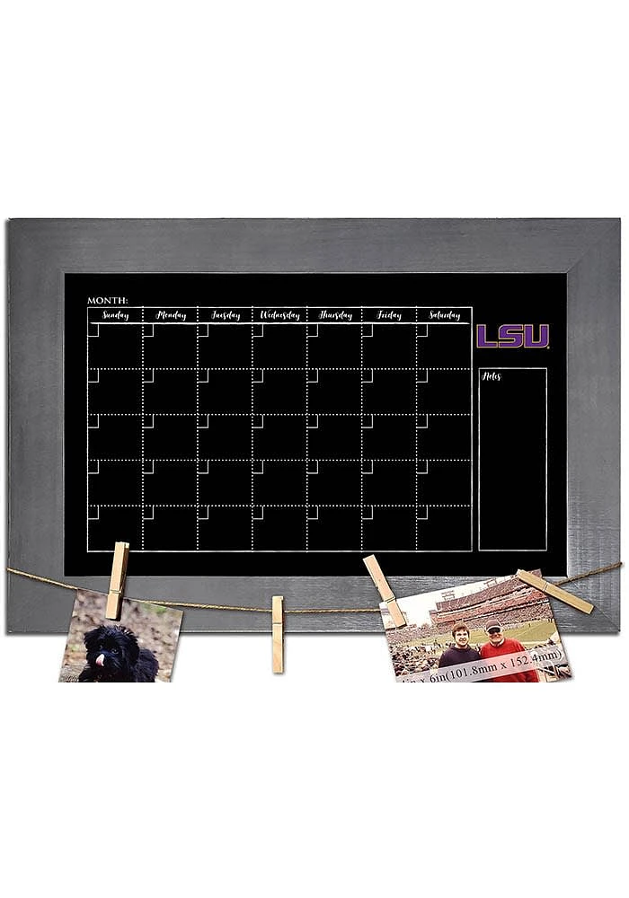 LSU Tigers Monthly Chalkboard Picture Frame - Purple