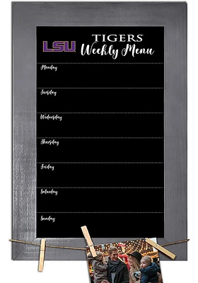 LSU Tigers Weekly Chalkboard Picture Frame - Purple
