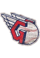 Cleveland Guardians 8 In Dye Cut Logo Sign - Red