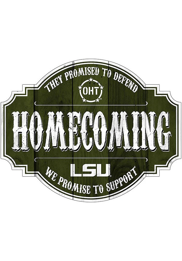 LSU Tigers OHT 24in Homecoming Tavern Sign - Purple