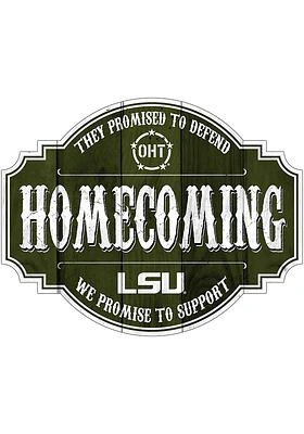 LSU Tigers OHT 24in Homecoming Tavern Sign - Purple