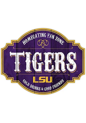 LSU Tigers 24 Inch Homegating Tavern Sign - Purple