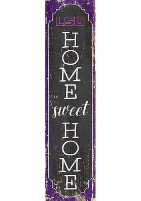 LSU Tigers 48 Inch Home Sweet Home Leaner Sign - Purple