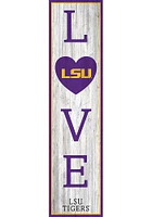 LSU Tigers 48 Inch Love Leaner Sign - Purple