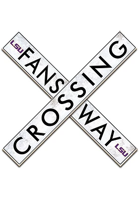 LSU Tigers 48 Inch Fans Way Crossing Wall Art