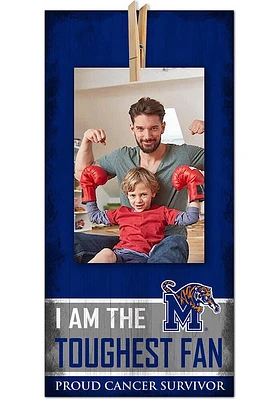 Memphis Tigers The Toughest Fan Sign - Blue