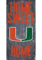 Miami Hurricanes Home Sweet Home Sign - Orange
