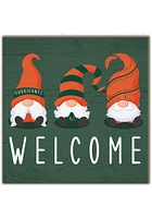 Miami Hurricanes Welcome Gnomes Sign - Orange