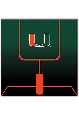 Miami Hurricanes Goal Gradient Sign - Orange