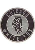 Chicago White Sox State Circle Sign Sign - Black
