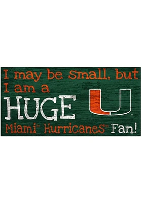 Miami Hurricanes Huge Fan Sign - Orange