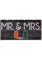 Miami Hurricanes Mr and Mrs Sign - Orange