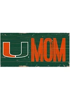 Miami Hurricanes MOM Sign - Orange