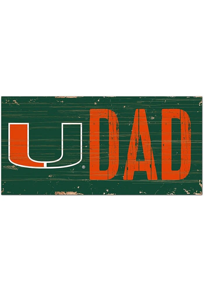Miami Hurricanes DAD Sign - Orange