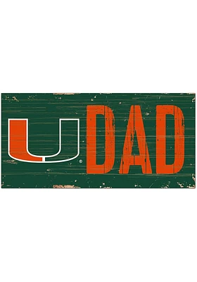 Miami Hurricanes DAD Sign - Orange