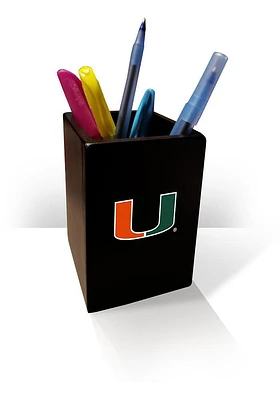 Miami Hurricanes Pen Holder Pen Set - Orange
