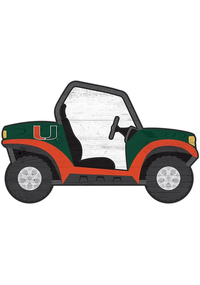 Miami Hurricanes ATV Cutout Sign - Orange