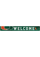 Miami Hurricanes Welcome Strip Sign - Orange