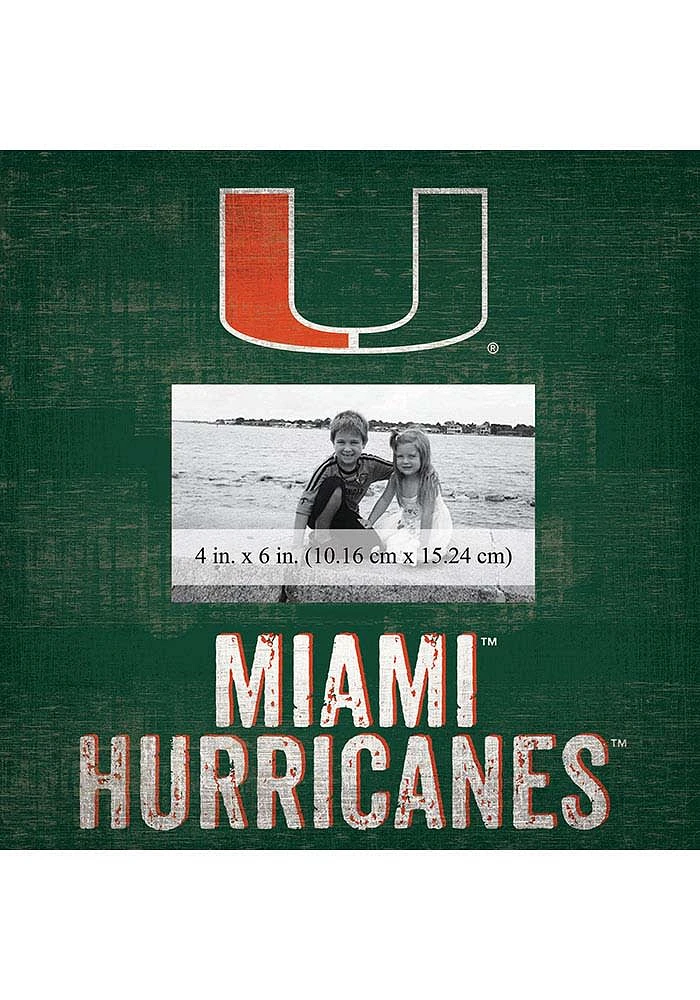 Miami Hurricanes Team 10x10 Picture Frame