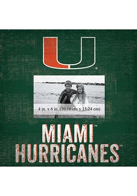 Miami Hurricanes Team 10x10 Picture Frame