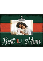 Miami Hurricanes Best Mom Clip Picture Frame - Orange