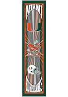 Miami Hurricanes Throwback Sign - Orange
