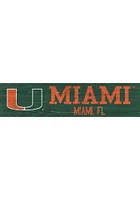 Miami Hurricanes 6x24 Sign - Orange