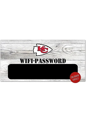 Kansas City Chiefs Wifi Password Sign - Red